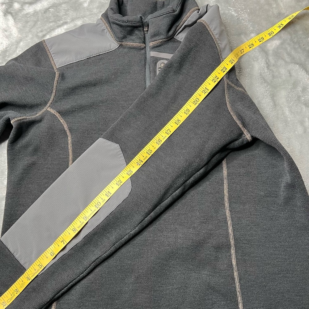 Klim Jacket Men Size Large Yukon Pullover 1/4 Zip Thermal Pro Fleece Moto Black - Picture 5 of 7